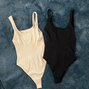2 Cinched At The Waist Bodysuits